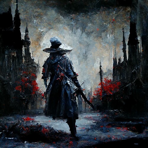 Snaku_bloodborne_hunter_illustration_oil_painting_impressionism_70c981e3-5099-4dab-a8d9-bdbf708f47e4