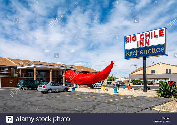 chile-grande-inn-y-el-gigante-chile-pimiento-aji-las-cruces-nuevo-mexico-ee-uu-t3g45b